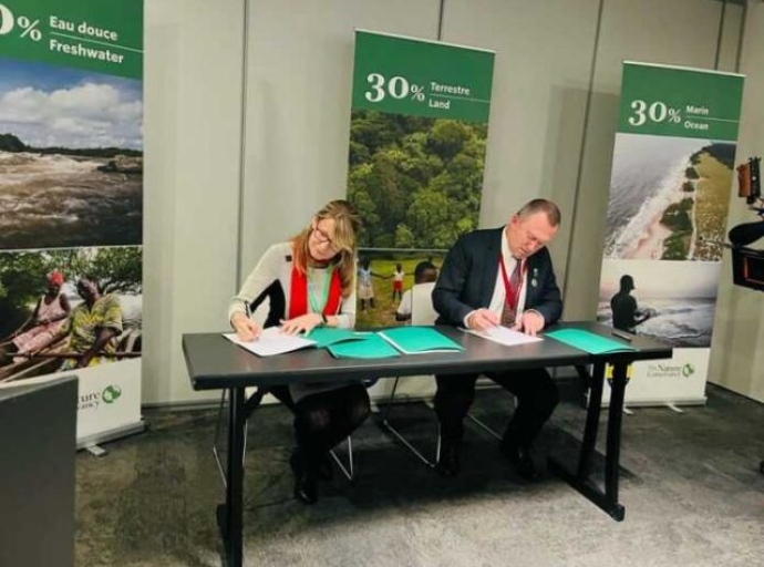 Financement de l’Agenda 30x 30 pour les océans : le Gabon s’accorde avec the Nature Conservancy